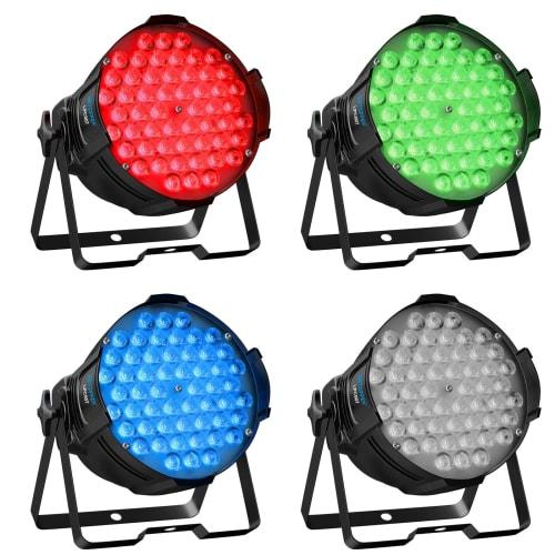 BETOPPER LPC007 Disco Light, 54x3W RGB LED Stage Lighting, 6-Color Conversion, DMX512 3/7CH, Party Light, Spotlight, DJ Disco Light, Professional Club