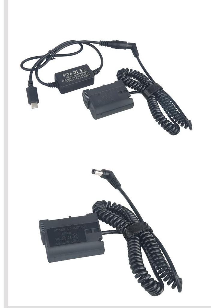 EP5B Type-C Adapter for Nikon D810, D500, D7500, D850, Z6, Z7 with EN-EL15 Battery Compatibility