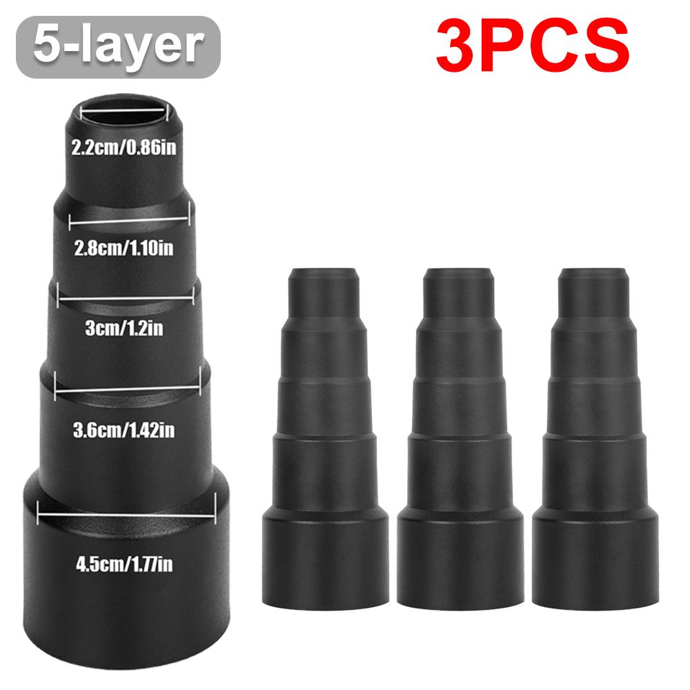 1-3pcs 22mm 28mm 30mm 36mm 45mm Connector Universal Vacuum Cleaner Hose Adapter Dust Collector 4-layer/5-layer Connection