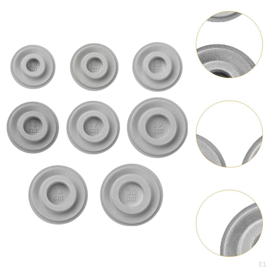 8 Pieces Bracelet Making Tray Beading Mat Flocking Material Handicraft Supplies Round