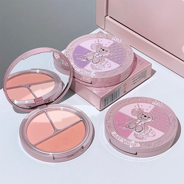 

Art Value - Little Bear Knight 3-Color Blush Palette - 3 Types 03 Melon Apricot (4g+3g+5g)