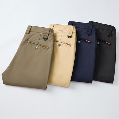 2024 New Autumn And Winter Men'S Casual Pants Straight Leg Slim Fit Workwear Pants Business Trend High-End Pants