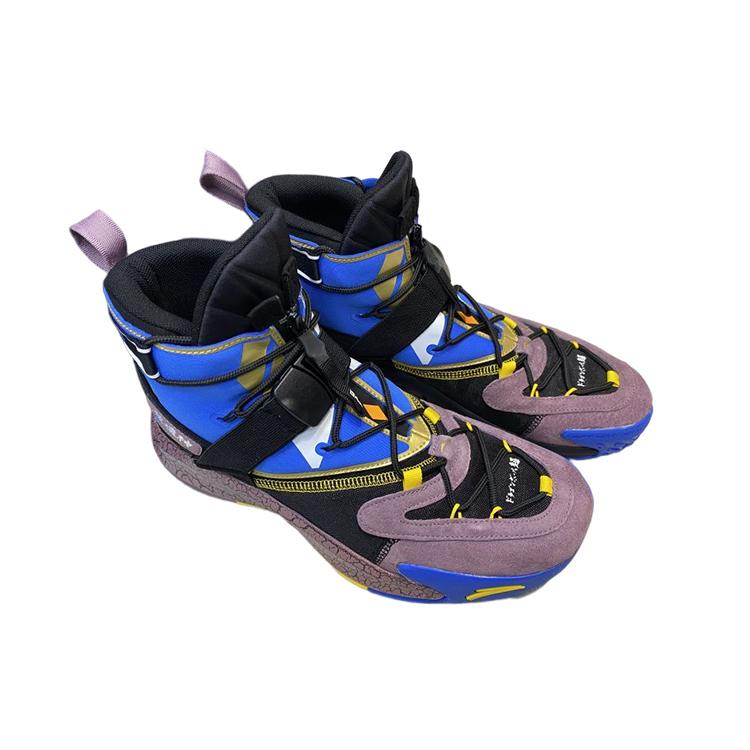 New Dragon Ball x Anta KT5 Cushioning Anti Slip And Wear Resistant High Top Basketball Shoes Men's Blue Purple 112011106-1