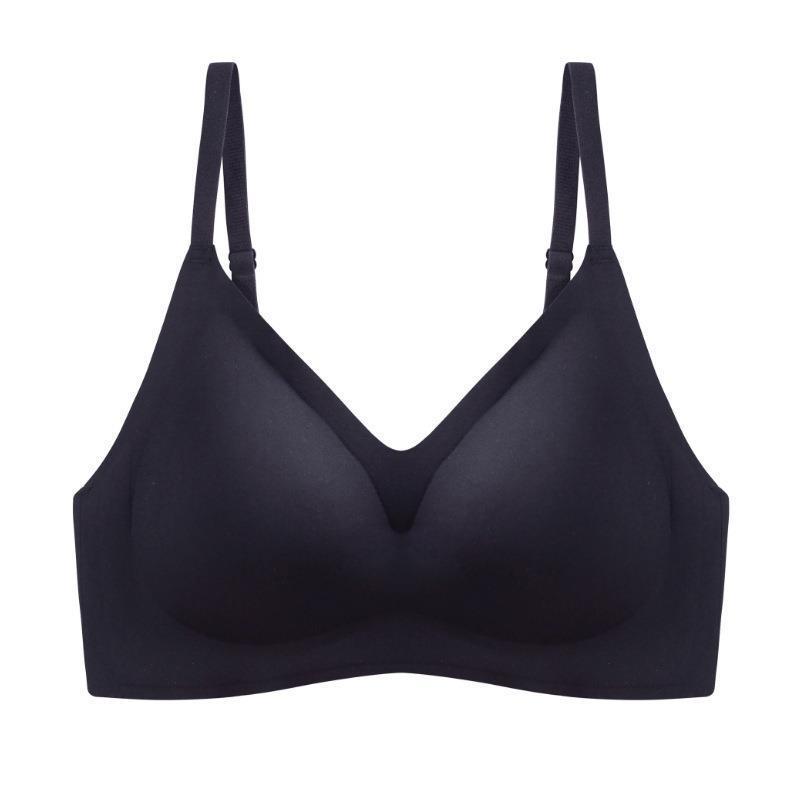 Seamless Latex Sports Bra for Women - No Steel Ring, Anti-Sagging, Small Chest, Beautiful Back, Solid Color