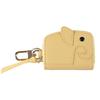 Lizdays Women's Smart Key Case with Clear Window, Small and Compact, Round Zipper Closure, Carabiner, Chain Included, Key Ring for Car and House