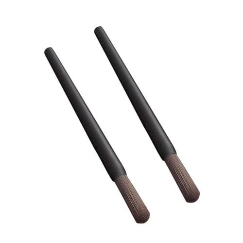 DEVENTORZ Coffee Mill Brush, Coffee Cleaning Brush, Set of 2, Synthetic Bristles, Finely Braided Bristles, Soft To Medium Hardness, Grinding Brush, Ea