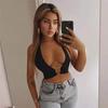 Móda Nová Halter Dámská Sexy tílka bez rukávů Slim Fit Letní vesta Dámský Streetwear Y2K Tanky Camis Dámské Oblečení 24384