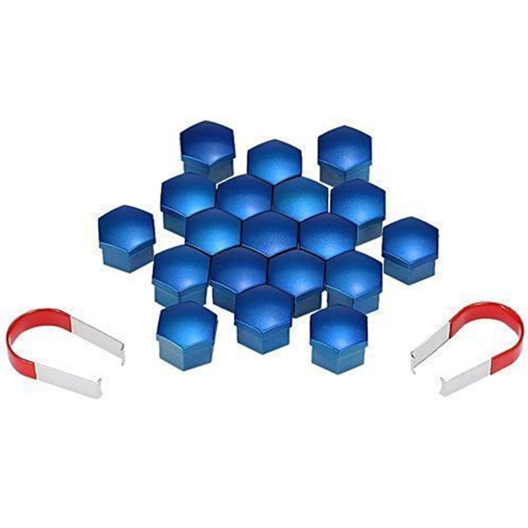 

Pdtoweb 20x синий универсальный колпачок для болта колесной гайки 17 мм + 2 набора инструментов для снятия