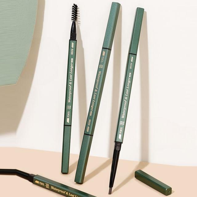 xixi - Waterproof Eyebrow Pencil - 2 Colors #04 Black
