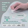 Disposable Floor Drain Sticker Bathroom Hair Catcher Stopper Shower Drain Cover Anti-blocking Filter Kitchen Sink Strainer 60pcs