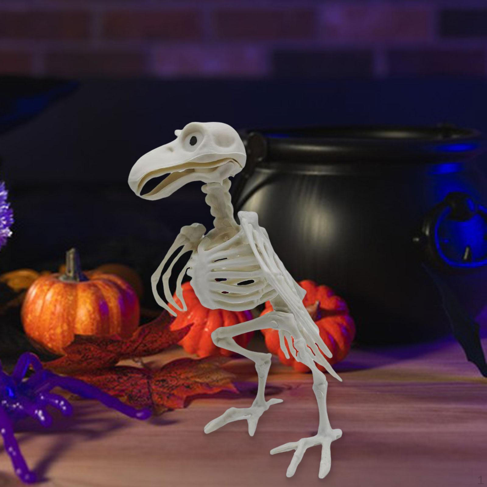 

Хэллоуин Ворон Скелет Украшение Орнамент Симуляция Страшное Животное Кости Фигурка для