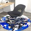1pc Anime Design Soccer Team Round Carpet - Office Chair Mat, Non-Slip Rug for Home Decor, Living Room