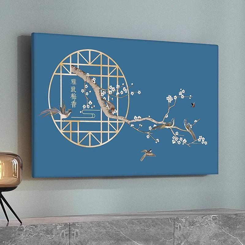 TV Hood Dust-proof Cover Towel 42 Inchs 55 Inch 50 Inchs 65 Inch Household Hanging LCD TV Cover Universal Cover