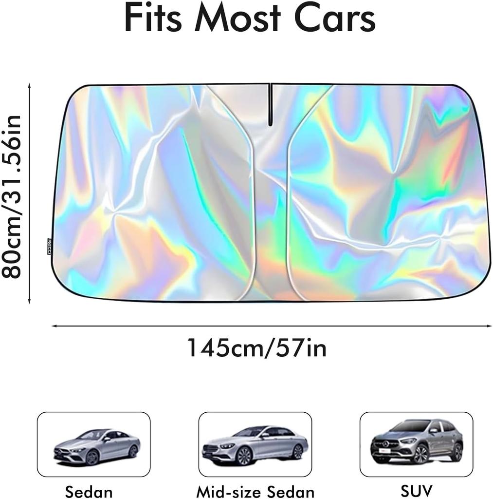 Car Windshield Sun Shade Front Window Sunshade Windshield Sun Protection Cover UVR-Blocker Cooling Heat Shield Curtains