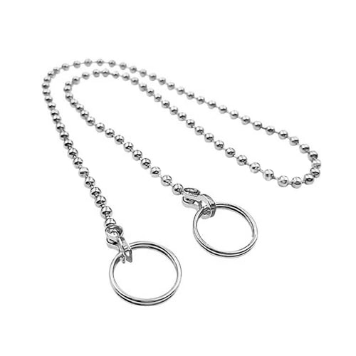 Samcos Bath Stopper Chain, 304 Stainless Steel, for Rubber Stoppers, 74cm Long, 4.5mm Ball Diameter, Repair Parts for Unit Baths, Kitchens, Bathrooms,