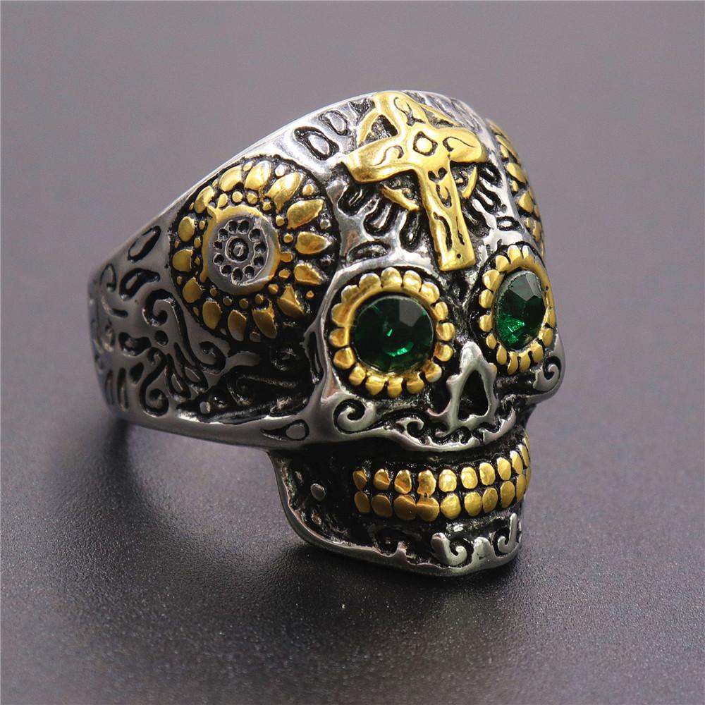New Retro Punk Super Cool Mexican Day of the Dead Skull Man