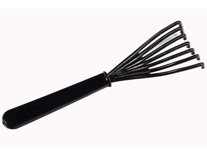 

Пластиковая расческа для волос с очищающими зубцами для удаления волос, цельная чёрный