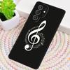 Treble Clef Music Note TPU Phone Case For Samsung Galaxy Note 10 Pro S26 S25 S24 S23 S22 Ultra Plus S21 FE S20 Shockproof Cover