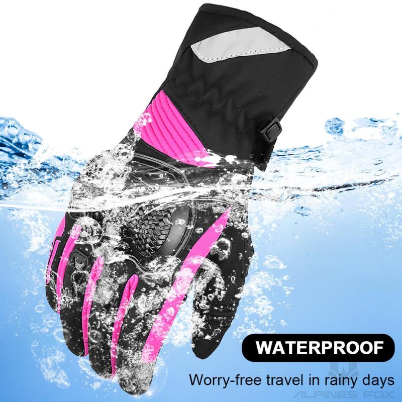 Windproof Waterproof Motorcycle Gloves Winter Riding Skiing Outdoor Use Warm Thick Insulated Unisex