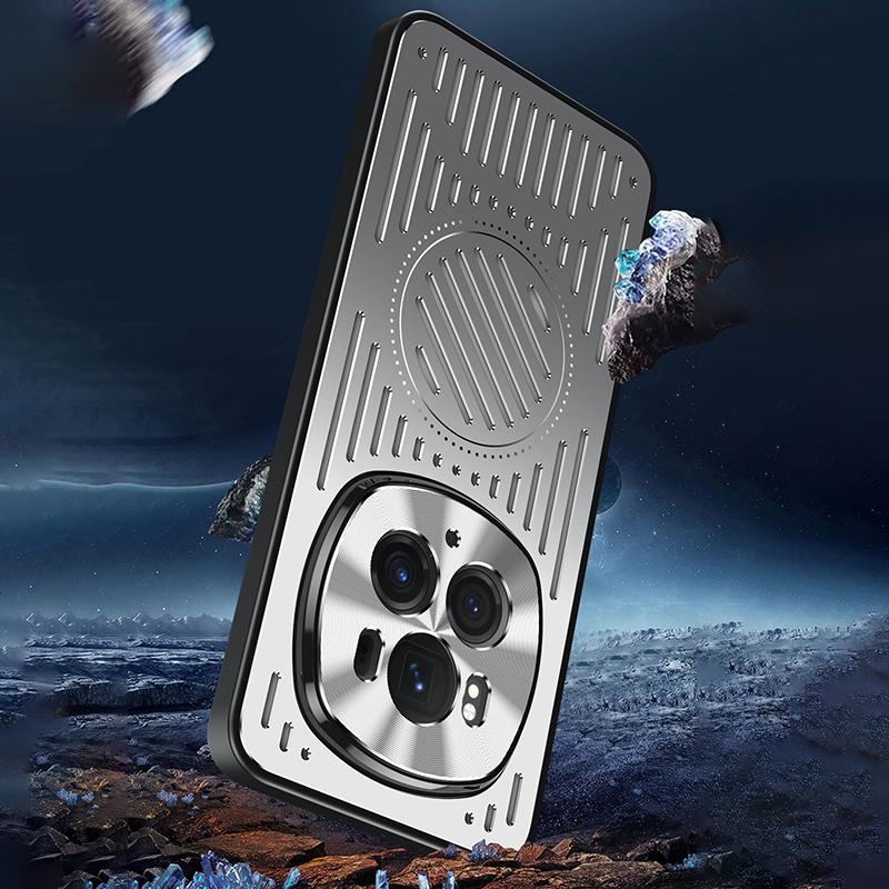 For Honor Magic6 Pro 5G Heat Dissipation Phone Case TPU+Aluminum Alloy Back Cover
