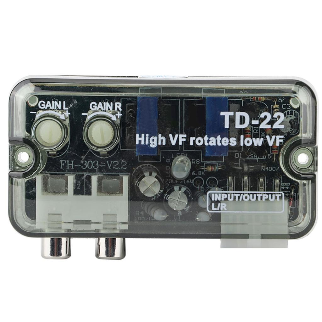 Car Audio Converter Stereo High to Low Frequency Speaker Level Converter with Control Wire