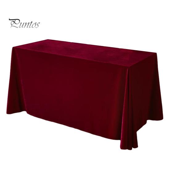 

Скатертина довгастої форми Чистий колір Простий у догляді Оксамитовий захист столу Банкети Оформлення вечірок Скатертина Закусочна Готель Ресторан Покриття столика для пікніка S вина червоного кольору