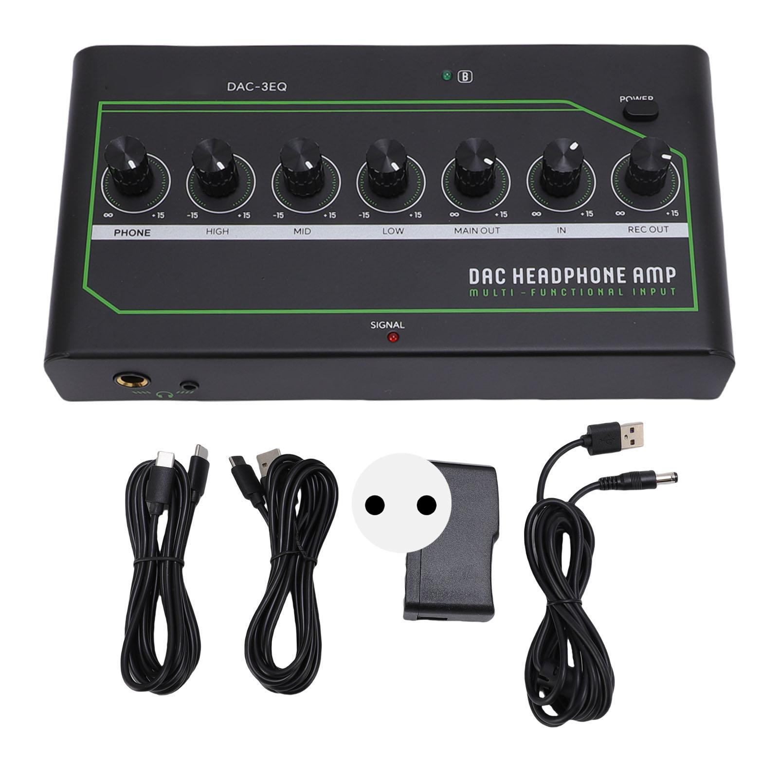 

ЦАП Игровой Усилитель для Наушников Низкий Уровень Шума Встроенный Bluetooth Многофункциональный Портативный Стерео Наушник EU Plug 100-240V