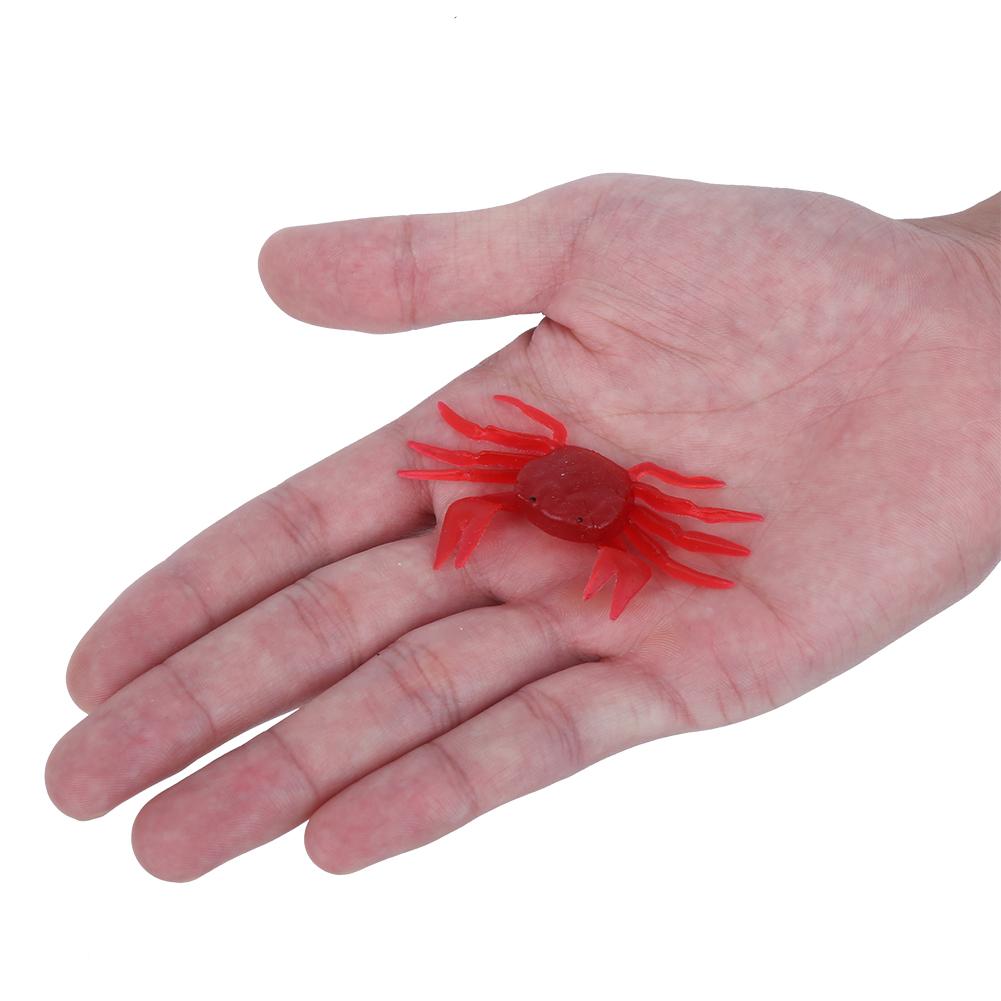 5Pcs Artificial Simulation Three Dimensional Crab Shape Soft Lure Bait Fishing Tackle