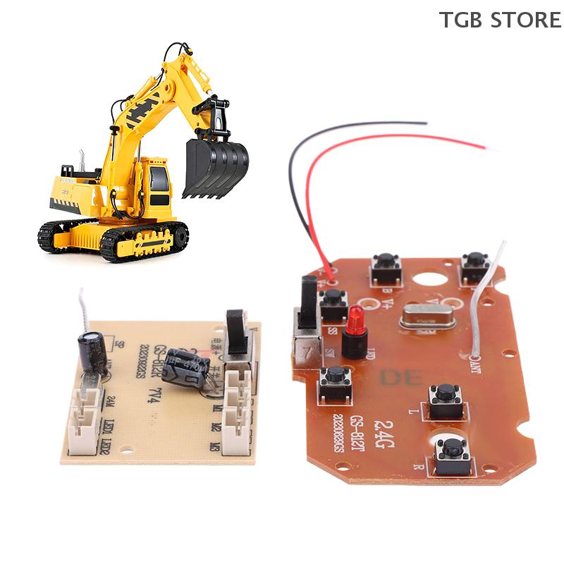 1Set 6CH 27MHz 2.4G Remote Control Circuit PCB Transmitter Receiver Board For RC Car Remote Control Toys Parts