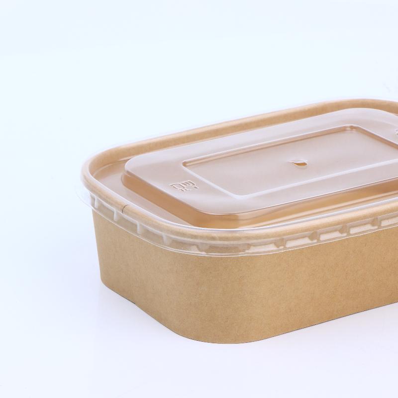 Disposable Square Kraft Paper Lunch Boxes 10 PCS Grease Proof Food Packing Boxes for Fast Food Takeout Daily Use