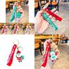 Adorable Christmas Santa Keychain Cute Acrylic Keyring Perfect For Holiday Gifts