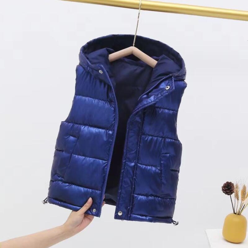 Winter Children's Self-heating Outerwear Vest, Boys and Girls Thickened Cotton-padded Jacket for Outerwear