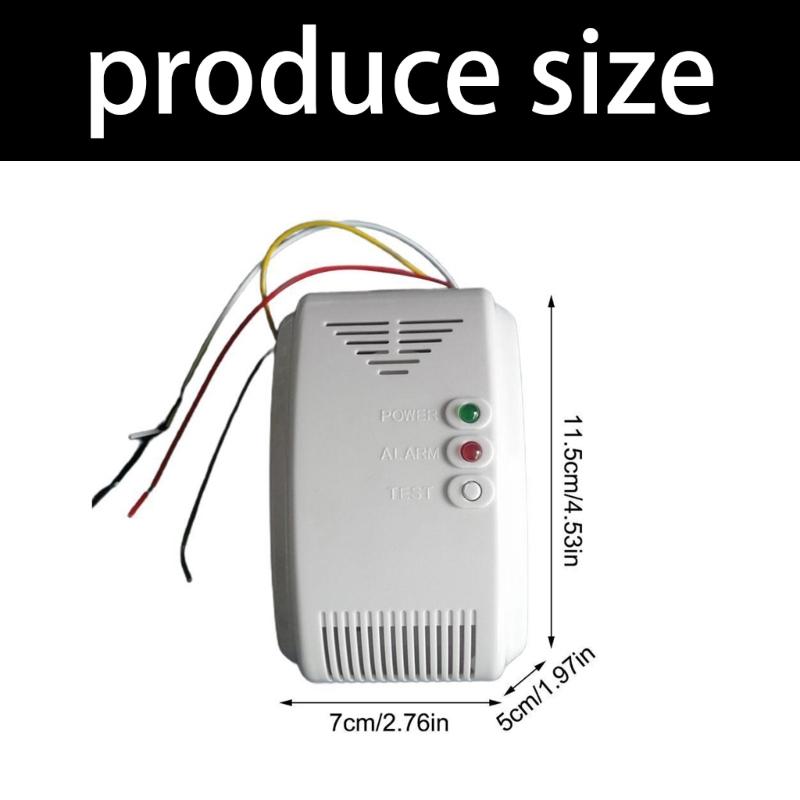 Small Gas Leak Detector Alarm Natural Gas Alarm Wall Mounted for Propane Natural Gas In RVs Boats Home Safety