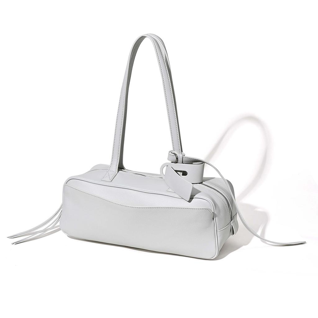 CARRIE Bowlingtasche Neue Kuhleder Tasche Umhängetasche Boston Tasche Mode Vielseitige Tasche Unisex