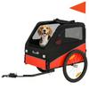 Dog Bike Trailer, Dog Cart Bicycle Carrier for Small and Medium Pets with 20" Inflatable Rubber Wheels, Red