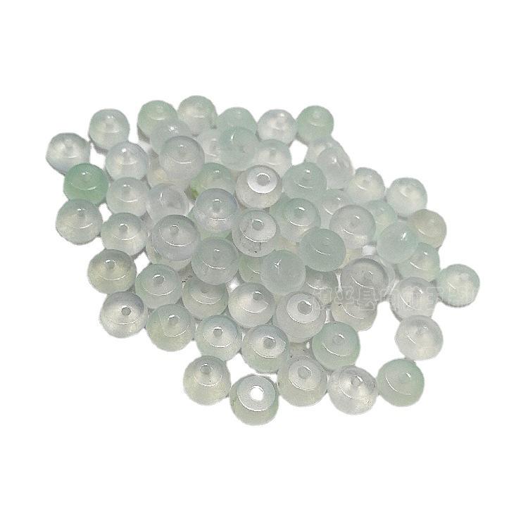 Malaysian Jade Beads: 8mm Ice-Through Abacus Beads for DIY Jewelry Accessories
