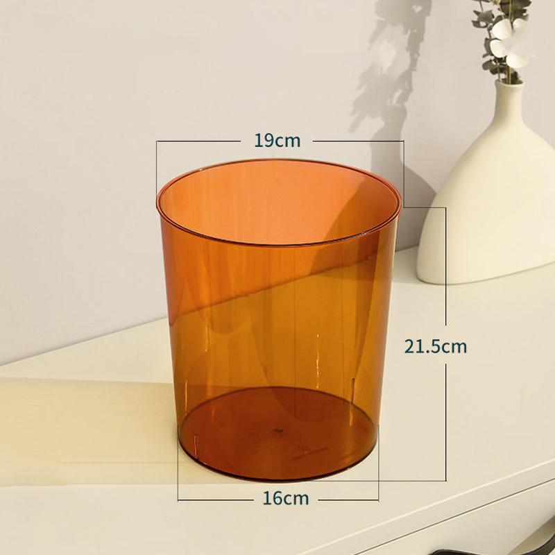 Transparante Prullenbak Zonder Deksel Afvalbak Thuis Kantoor Bureau Afval Afvalcontainer Afvalmand Keuken Vuilnisbak