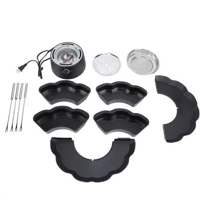 Máquina Elétrica 2 em 1 para S'mores Aço Inoxidável Kit de Fondue de Chocolate Assador de Marshmallow com