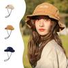 Mountain Range Embroidery Travel Hat Unisex Sunscreen Hats Fashion Fisherman Hat  Hiking
