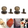 20 STÜCKE 9 x 8mm DIY Kupfernieten Rundkopf Nippelniete Tasche Schuhe Zubehör für Leder
