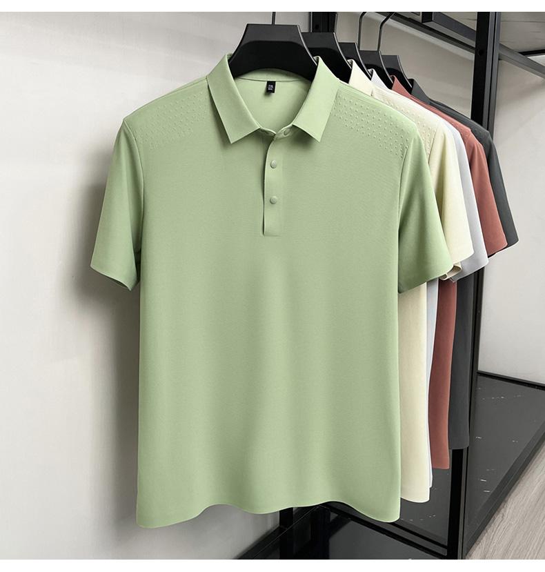 Jin Ammonia Ice Silk Men's POLO High Elasticity