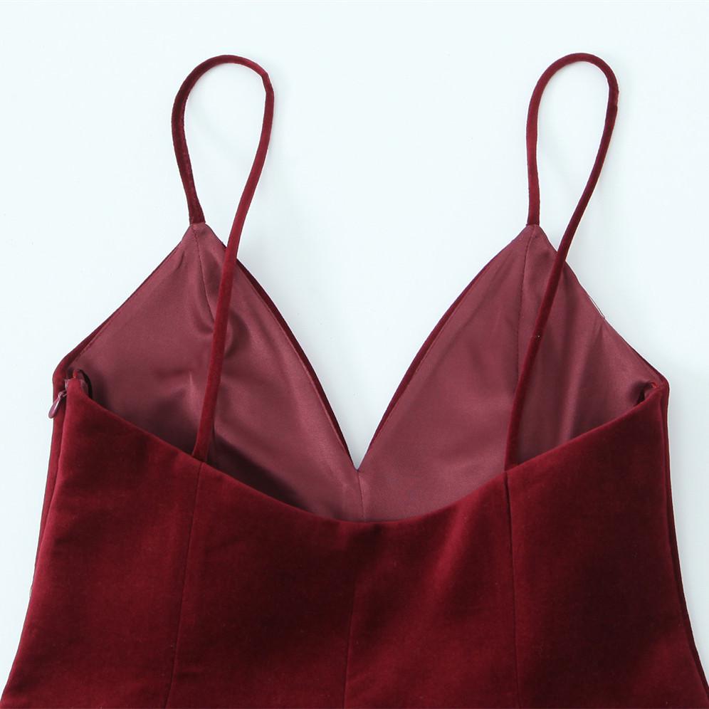 Spring 2025 Women's V-Neck High-Waist Corduroy Suspender Dress