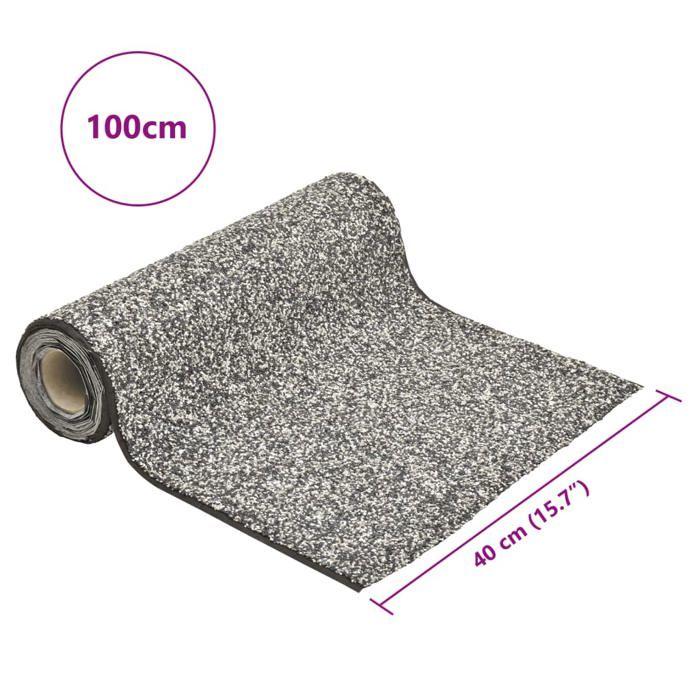 Stone Coating Roller - vidaXL - 100x40 Cm - Gray Color - Durable Material - Natural Design