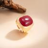 Vintage Style Ring/Earrings Women Ring/Earrings with Large Square Stone Retro