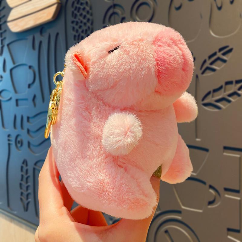 Adorable Plush Capybara Keychain Cute Cartoon Couple Car Key Accessory Gift