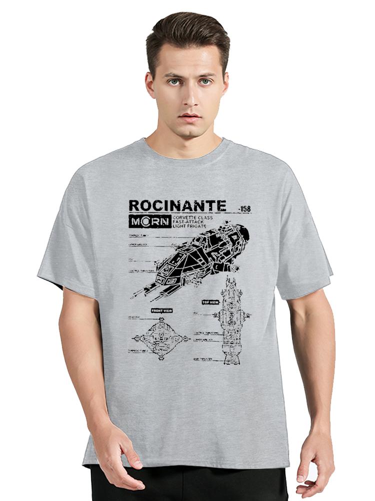 Rocinante Specs The Expanse Men's Tops T Shirt Mcrn Fashion T-Shirt Harajuku Manga TShirt Cotton Clothing Oversized