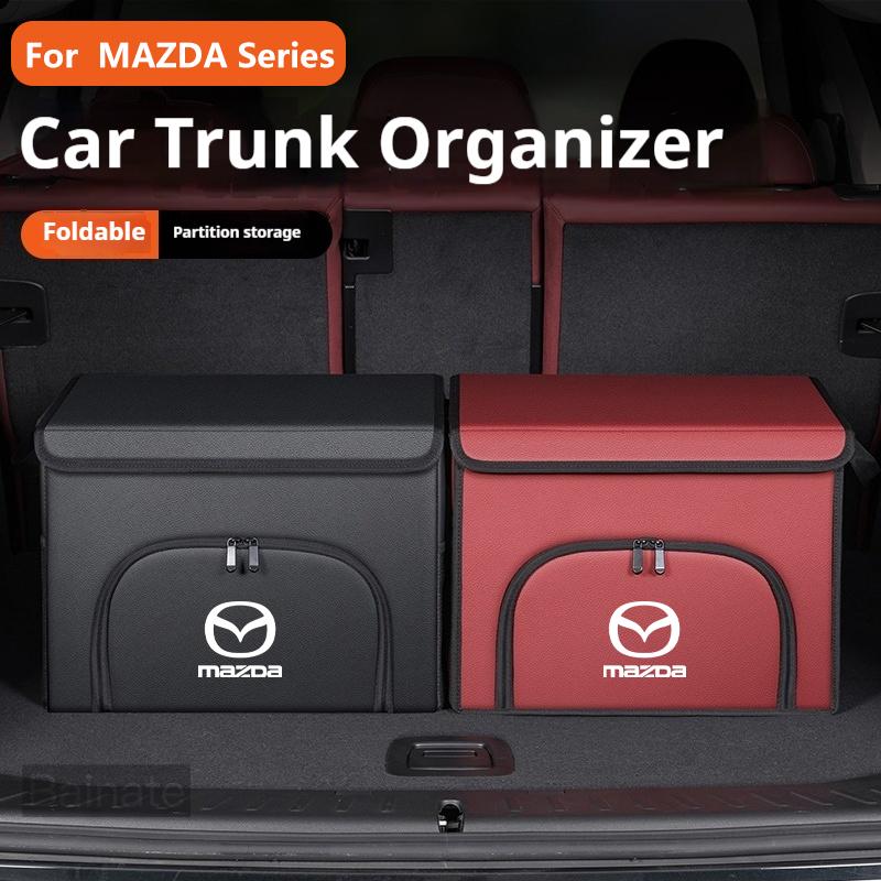 Car Trunk Storage Box Organizer Foldable Stowing Tidying Bag For Mazda Axela 3 6 2 CX-5 CX-9 CX-30 CX-3 Atenza Car Accessories