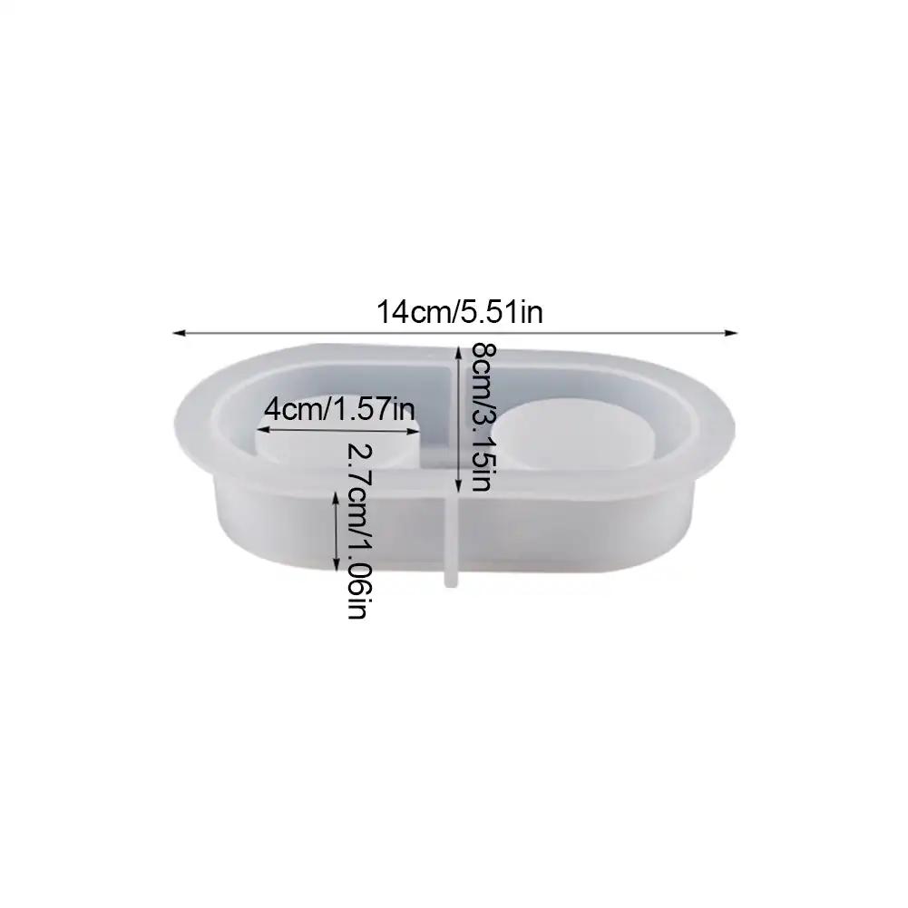 Silikonformen für Kerzenhalter mit mehreren Löchern, Kerzenständer, Herstellung von Kunstharz, unregelmäßige, mehrfach verbundene Gipsform