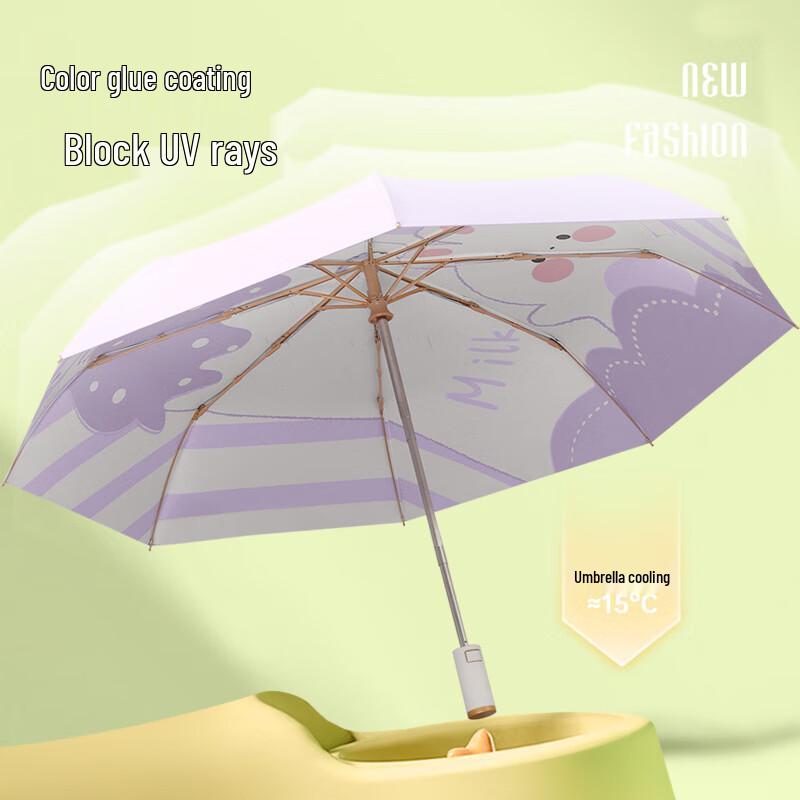 Nanqiao Automatic Illustration Rain/Sun Umbrella