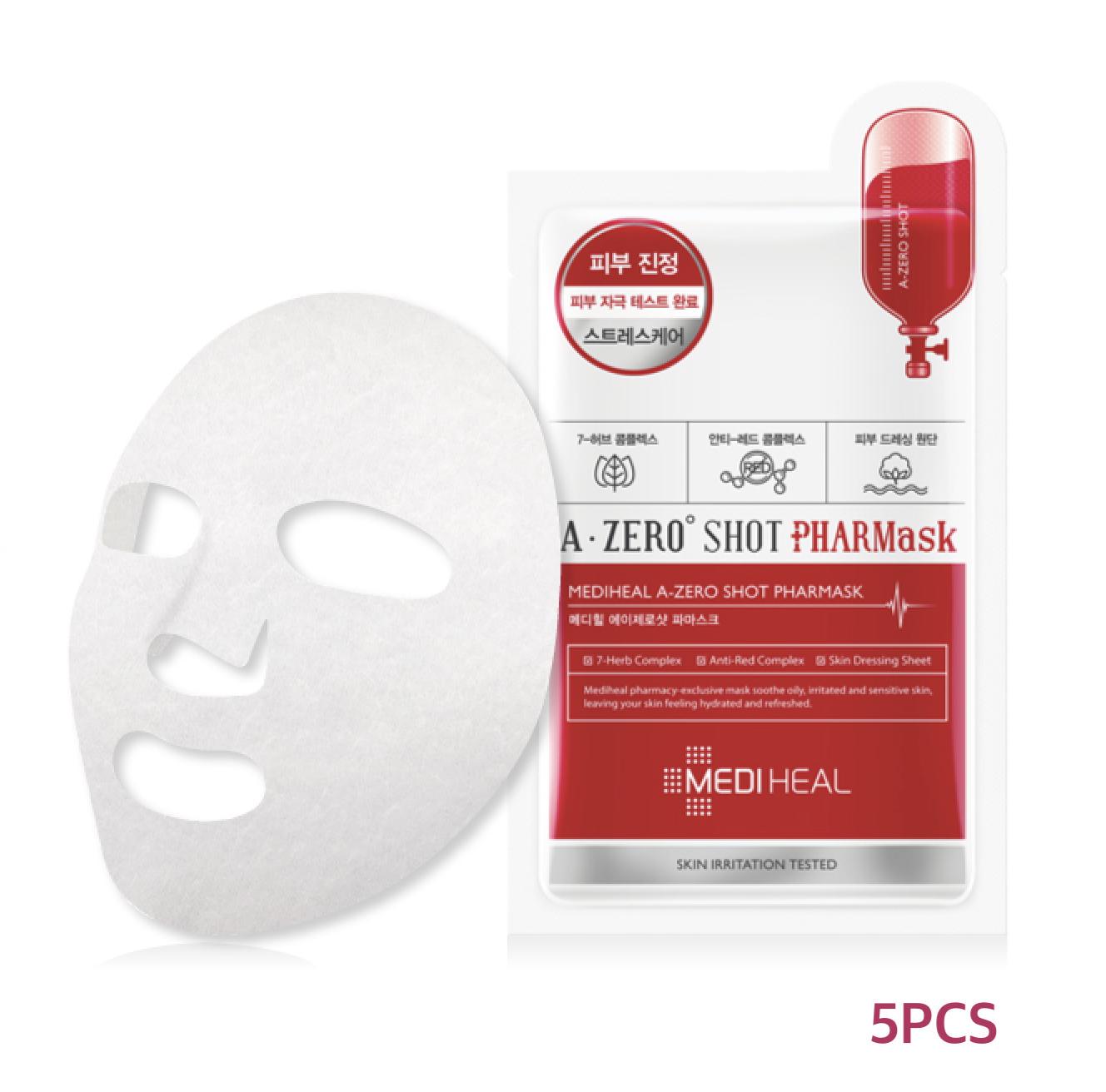 

MEDIHEAL A Zero Shot Phar Mask 25 мл * 5 шт. (Увлажняющее и освежающее / гипоаллергенное / угри / уход за кожей)